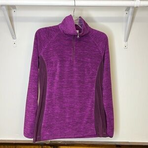 Columbia Purple 1/4 Zip Fleece- M‎